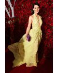  A-line Deep V-neck Sleeveless Appliques Lace Split Floor-length Prom Dress