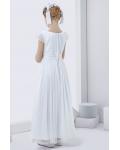 Nectarean A-line Short Sleeve Floor-length Tulle Communion Dresses