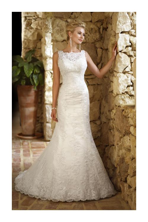 Sexy Trumpet/Mermaid Straps Beading&Sequins Lace Sweep/Brush Train Tulle Wedding Dresses 