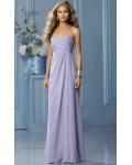 Zipper Sleeveless Floor-length Natural Sweetheart Bridesmaid Dresses