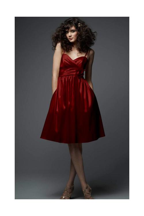 Taffeta Zipper Sleeveless Natural A-line Bridesmaid Dresses