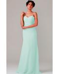 A-line Natural Sweetheart Chiffon None Bridesmaid Dresses