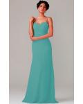 A-line Natural Sweetheart Chiffon None Bridesmaid Dresses