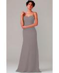 A-line Natural Sweetheart Chiffon None Bridesmaid Dresses
