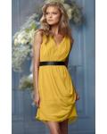 None Natural Sleeveless Knee-length Chiffon Bridesmaid Dresses