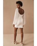  Sheath/Column V-neck Long Sleeve Ruching Short/Mini Short Chiffon Cocktail Dresses