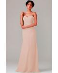 A-line Natural Sweetheart Chiffon None Bridesmaid Dresses