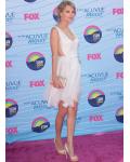 Taylor Swift Short Fashion Pleated Chiffon Pale Pink Prom Dress 