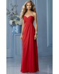 Zipper Sleeveless Floor-length Natural Sweetheart Bridesmaid Dresses