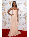 Elegant jasmine tookes 2017 fragrance foundation-awards Inspired Long Beach Style Chiffon prom Dress 
