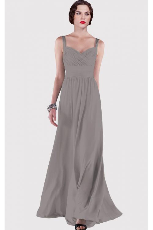 A-line Sleeveless Floor-length Sweetheart Chiffon Bridesmaid Dresses