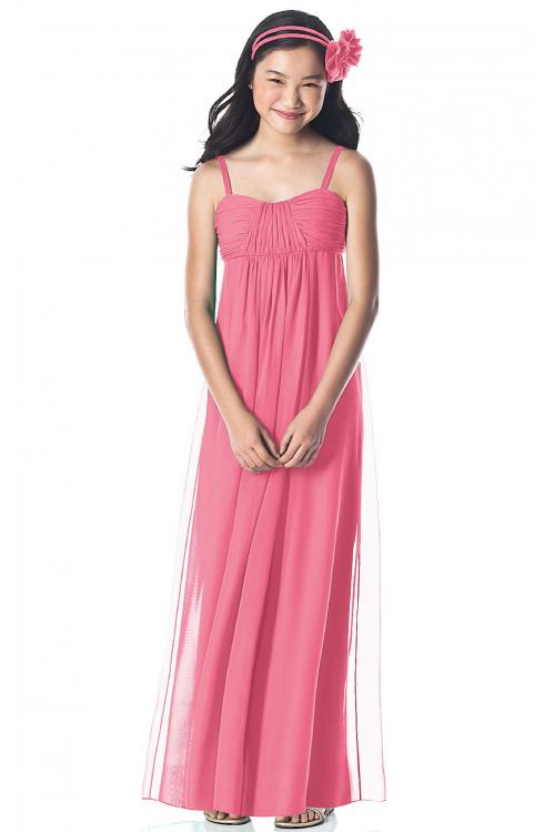 Chiffon Sleeveless Floor-length Spaghetti Straps A-line Bridesmaid Dresses