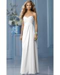 Zipper Sleeveless Floor-length Natural Sweetheart Bridesmaid Dresses