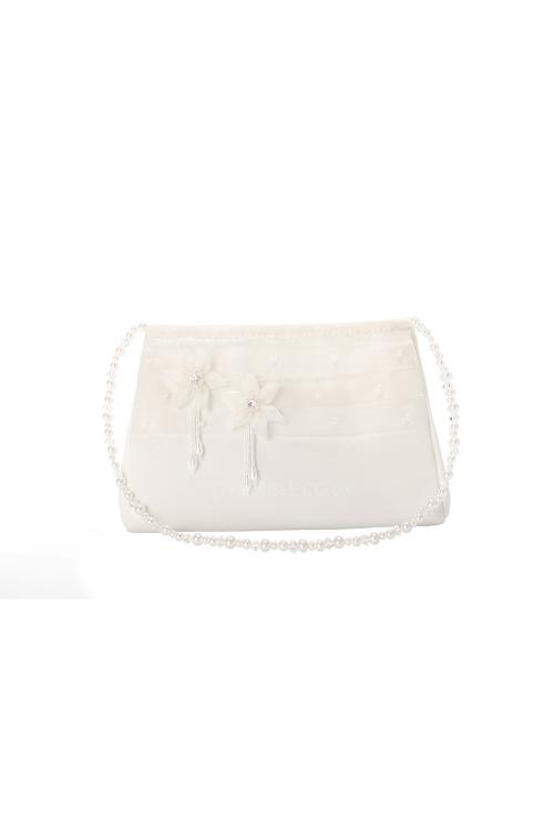  Quality White Bags With Pearl Belt