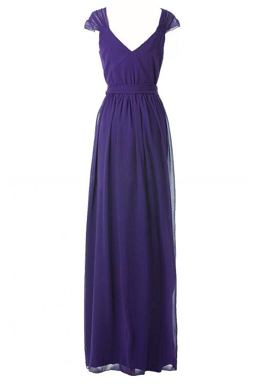 A-line Natural Chiffon Floor-length Rustic Bridesmaid Dresses