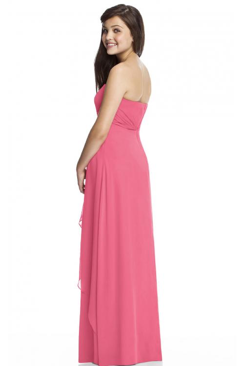 Strapless Zipper A-line Sleeveless Natural Bridesmaid Dresses