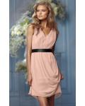 None Natural Sleeveless Knee-length Chiffon Bridesmaid Dresses