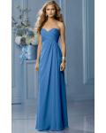 Zipper Sleeveless Floor-length Natural Sweetheart Bridesmaid Dresses