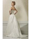 Charming A-line Strapless Beading&Sequins Lace Sweep/Brush Train Wedding Dresses 