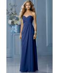 Zipper Sleeveless Floor-length Natural Sweetheart Bridesmaid Dresses