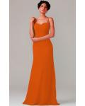 A-line Natural Sweetheart Chiffon None Bridesmaid Dresses