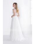  A-line V-neck Sleeveless Beading Long Chiffon Prom Dress