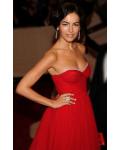 Floor-length One Sleeve Pleated Chiffon Long Prom Dresses