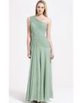 Zipper A-line Sleeveless Floor-length One Shoulder Bridesmaid Dresses