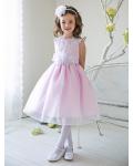 Lace Sleeveless Organza Flowergirl Dresses with Sash