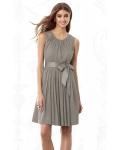 Sleeveless Jewel Knee-length None Chiffon Bridesmaid Dresses