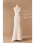  Trumpet/Mermaid Spaghetti Straps Sleeveless Lace Court Train Long Wedding Dresses with Buttons Back
