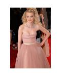 High Low Strapless Ruching High Low Tulle Prom Dress with Ribbon 