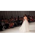 a-line sexy see-through floor-length organza cap sleeves beading evening dresses