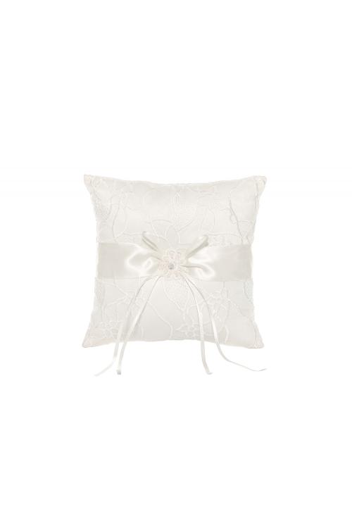 Ivory Ring Bearer Pillows With Embroider And Sequins 21*21CM