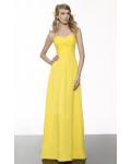 Zipper A-line Chiffon Empire Floor-length Bridesmaid Dresses