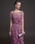 Charming Sheath/Column Strapless Beading&Sequins Lace Cascading Ruffles Floor-length Organza Prom Dresses 