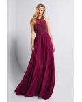 Luxury Beaded Top Long A-line Chiffon Prom Dress 