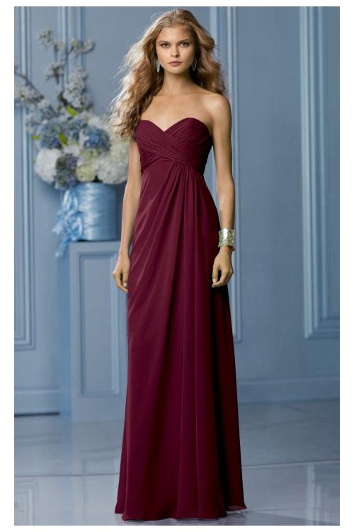 Zipper Sleeveless Floor-length Natural Sweetheart Bridesmaid Dresses