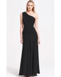 Zipper A-line Sleeveless Floor-length One Shoulder Bridesmaid Dresses