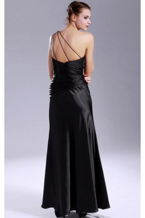 Taffeta Backless A-line Floor-length One Shoulder Bridesmaid Dresses