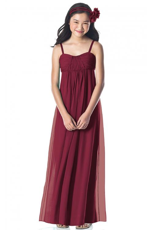 Chiffon Sleeveless Floor-length Spaghetti Straps A-line Bridesmaid Dresses