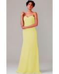A-line Natural Sweetheart Chiffon None Bridesmaid Dresses