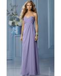 Zipper Sleeveless Floor-length Natural Sweetheart Bridesmaid Dresses