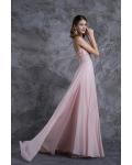 Sweetheart Sleeveless Beading Floor length Long Chiffon Prom Dress