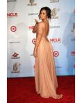 Demi lovato A-line Shoulder Straps Beach Style Cap Sleeve Long Chiffon Prom Dress 