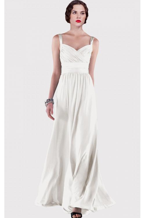 A-line Sleeveless Floor-length Sweetheart Chiffon Bridesmaid Dresses