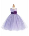 Sleeveless Tulle Baby Dresses with Flower and Bowknot