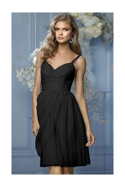 Strapless Sleeveless Tulle Natural A-line Bridesmaid Dresses