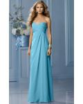 Zipper Sleeveless Floor-length Natural Sweetheart Bridesmaid Dresses