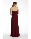  Sheath/Column Detachable Spaghetti Straps Sleeveless Empire Waist Floor-length Long Chiffon Bridesmaid Dresses